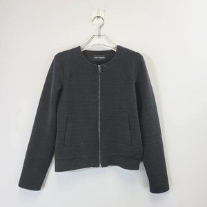 KAPPAHL Women's Textured Black Zip Blazer XS Career Work wear Basic Solid Office